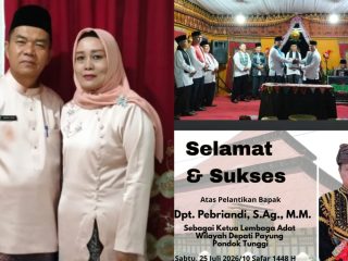 Pemdes Pondok Agung Dukung Penuh Pelantikan Lembaga Adat Depati Payung Pondok Tinggi