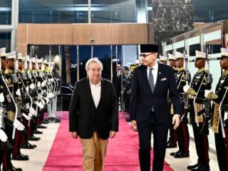 Jajar Kehormatan Sambut Kedatangan Sekjen PBB António Guterres di Indonesia